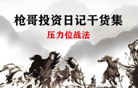 《压力位战法》枪哥投资日记干货集|股海视频课