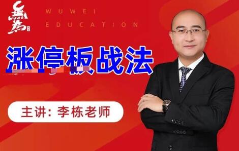 无为李栋《涨停板战法》视频|股海视频课
