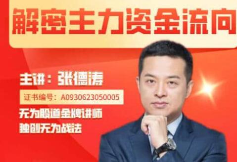 无为张德涛《解密主力资金流向》|股海视频课