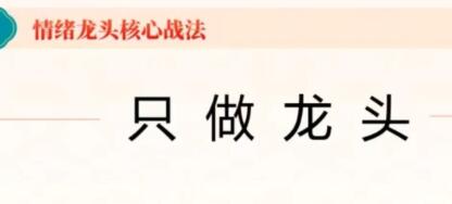 炒股教程《情绪龙头核心战法》只做龙头|股海视频课